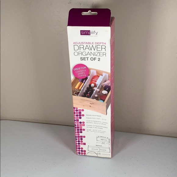 Adjustable Depth Drawer Organizer - Set of 2 - Picture 5 of 6